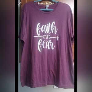 💗💗💗5 for $20 sale💗💗💗faith over fear shirt